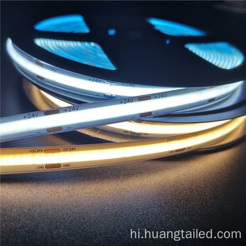 384Leds/m एलईडी टेप लचीला कोब एलईडी लाइट स्ट्रिप